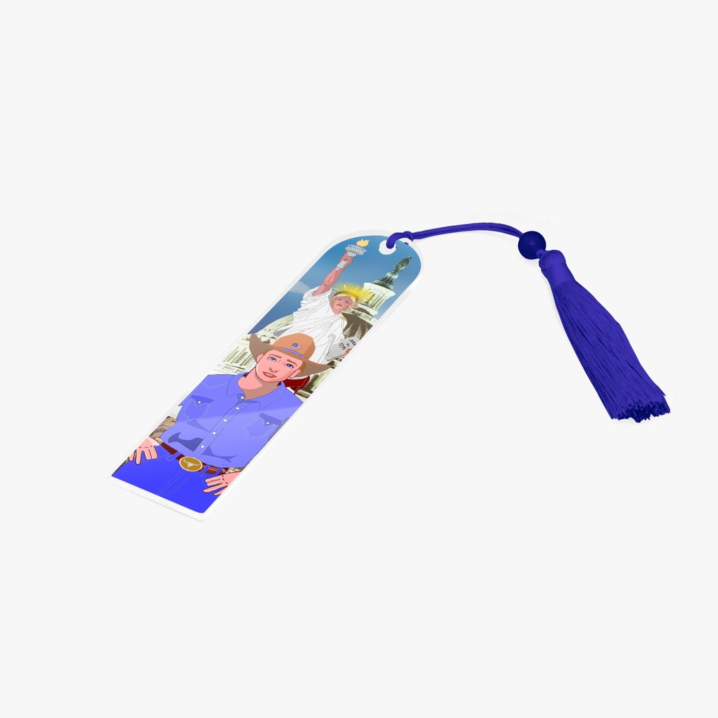 Acrylic Bookmark - Semicircle GLOBAL FREEDOM UNITED© USA BOY V2