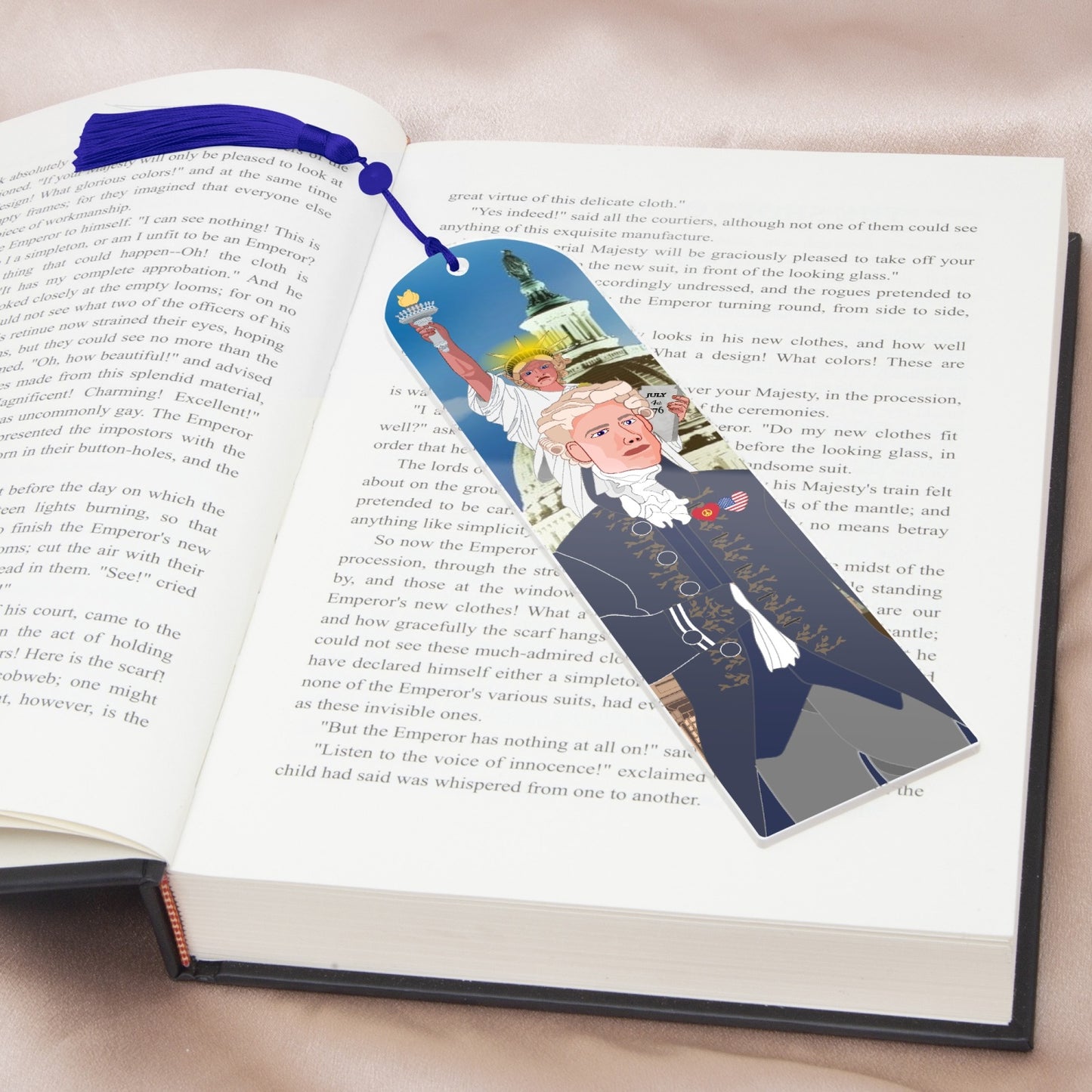Acrylic Bookmark - Semicircle GLOBAL FREEDOM UNITED© USA BOY V3
