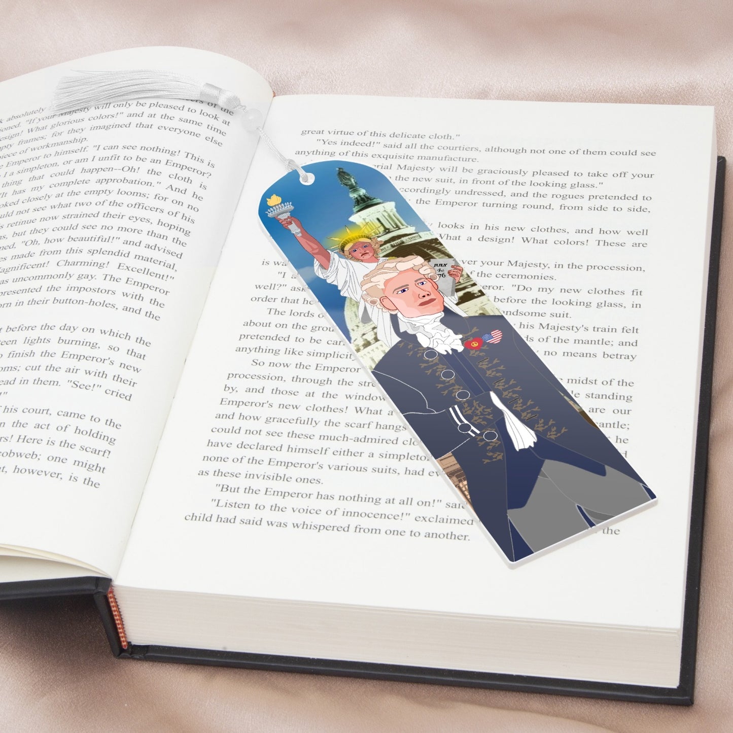 Acrylic Bookmark - Semicircle GLOBAL FREEDOM UNITED© USA BOY V3