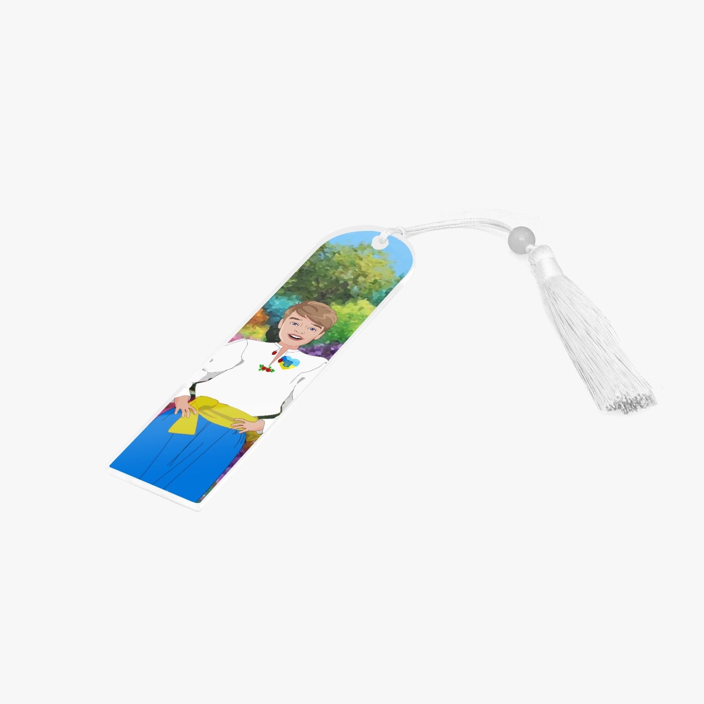 Acrylic Bookmark - Semicircle GLOBAL FREEDOM UNITED© UKRAIN BOY