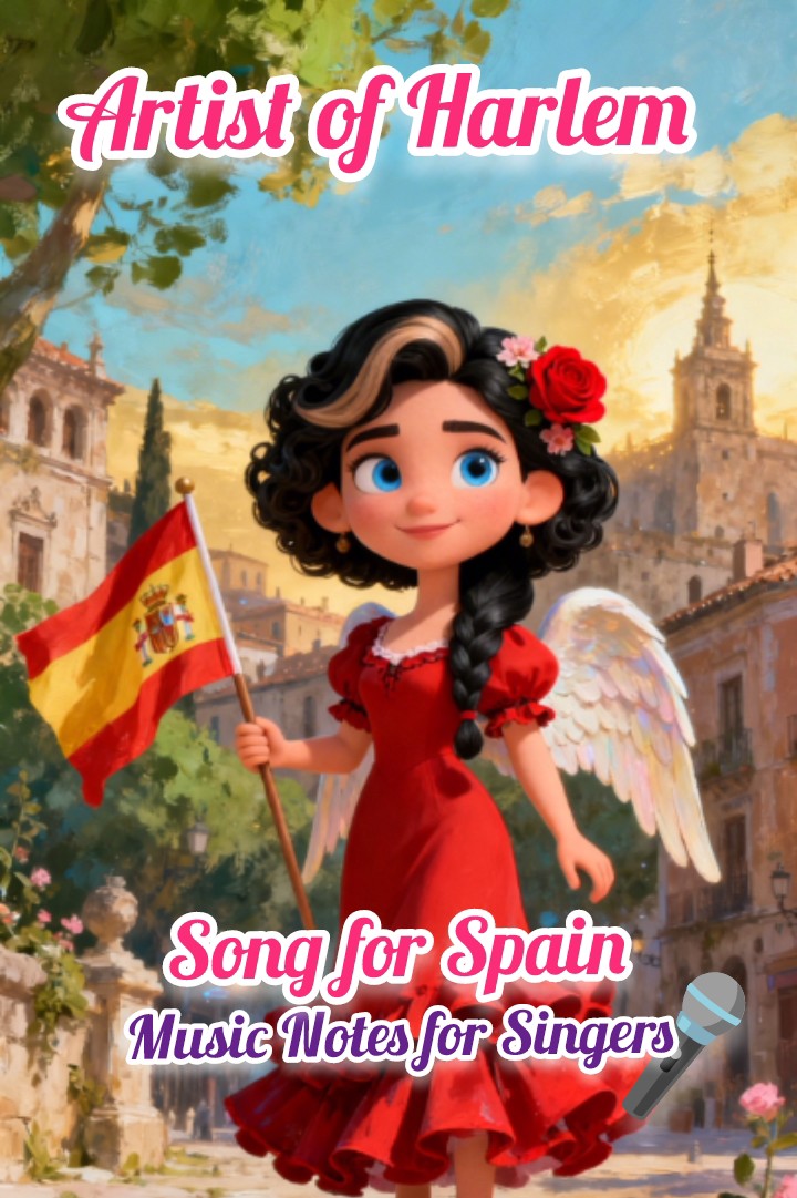 Music Notes Artist of Harlem© - Song for Spain