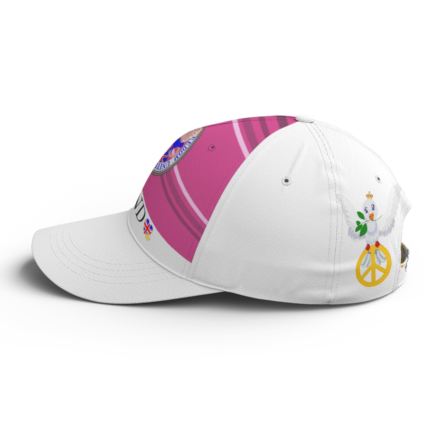 Basketball Cap GLOBAL FREEDOM UNITED© Couple England Pink2