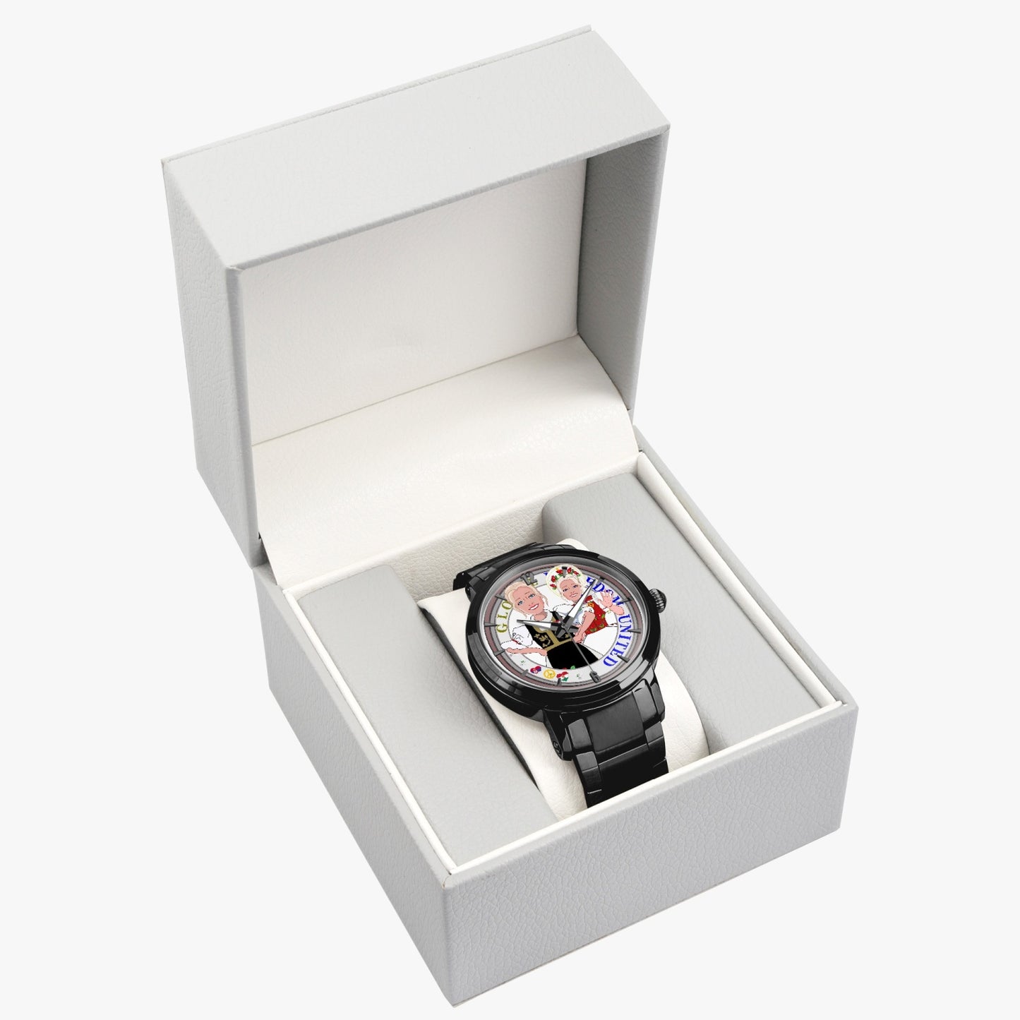 New Steel Strap Automatic Watch (With Indicators) GLOBAL FREEDOM UNITED© WOMEN SERBIA & HUNGARY