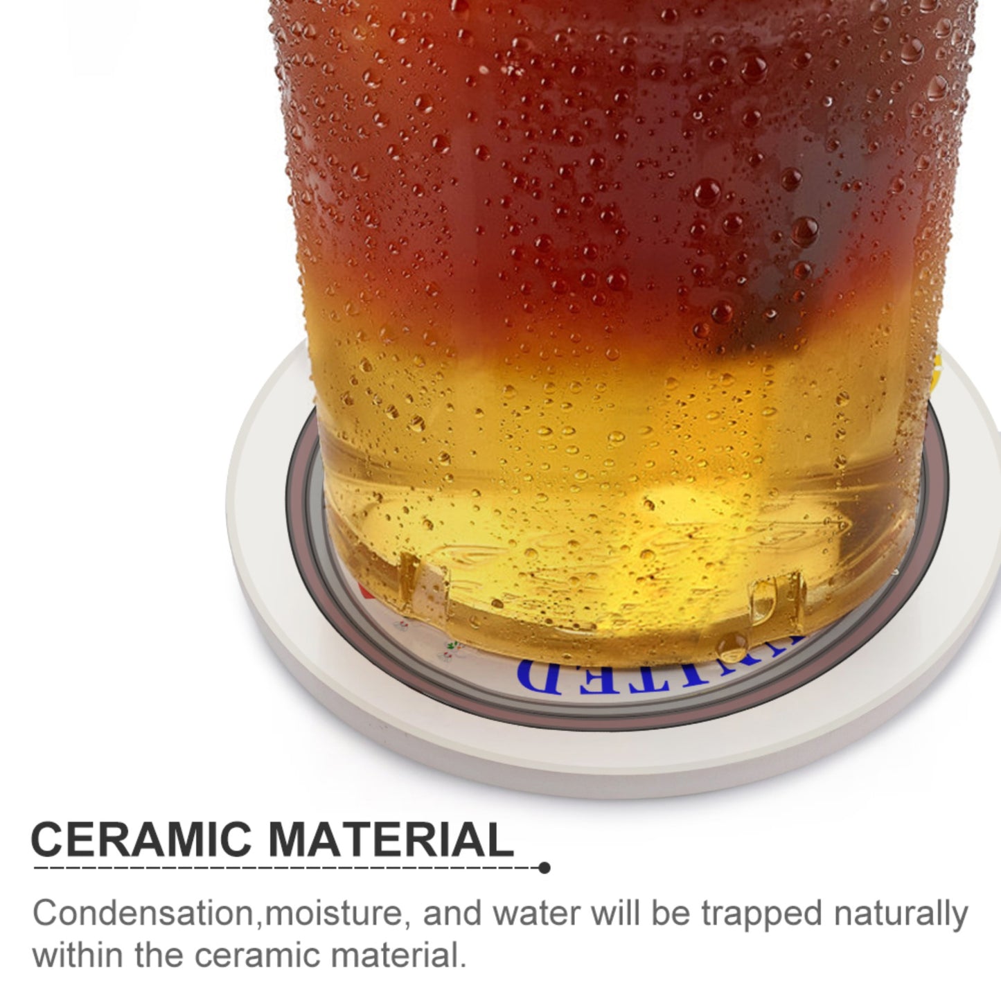 Ceramic Coasters GLOBAL FREEDOM UNITED© Couple Russia