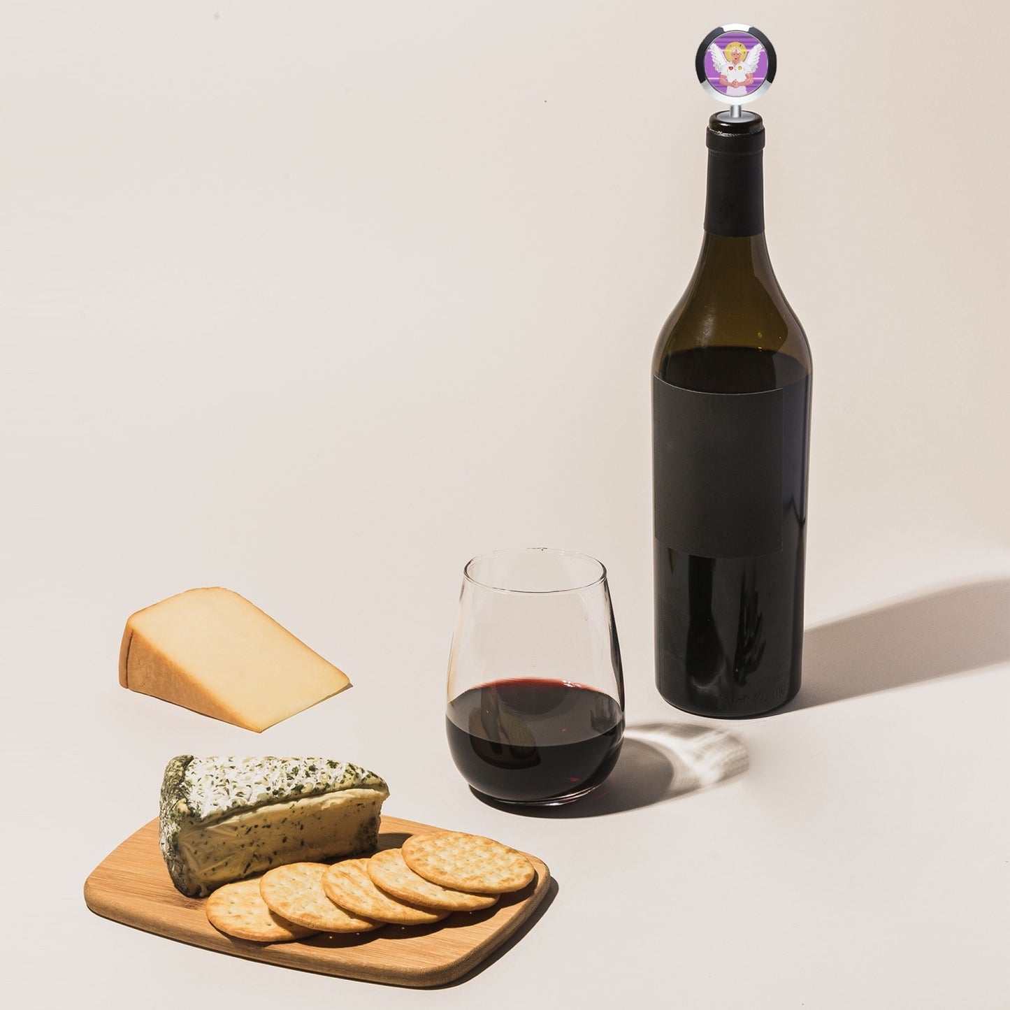 Wine Stopper GLOBAL FREEDOM UNITED ARCHANGEL MICHAEL LILAC