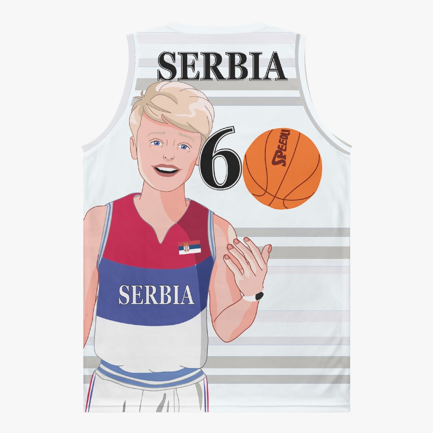 Basketball Jersey GLOBAL FREEDOM UNITED COUPLE EDITION SERBIA MEN V2 6