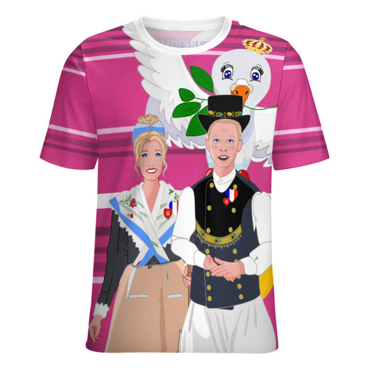 Women´s T-shirt GLOBAL FREEDOM UNITED© Couple French Pink2