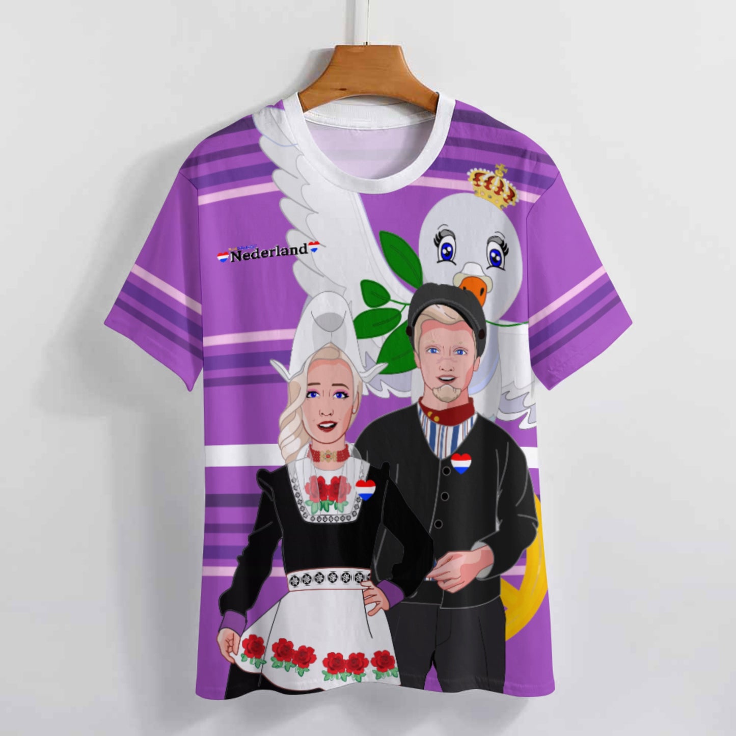 Women´s T-shirt 2 GLOBAL FREEDOM UNITED© Couple Nederland Lilac