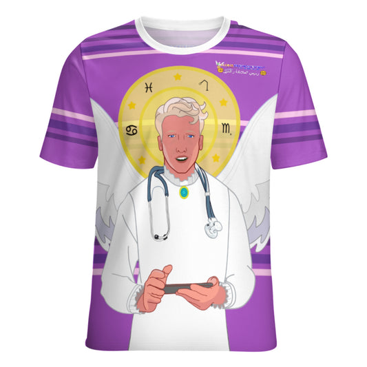 Women´s T-shirt GLOBAL FREEDOM UNITED© Archangel Rafael Arabic Lilac