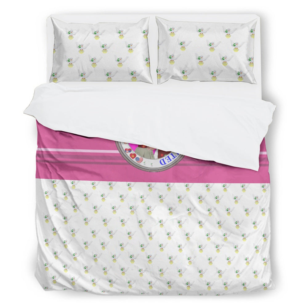 Bed Set 1 GLOBAL FREEDOM UNITED© Women Serbia & USA Pink