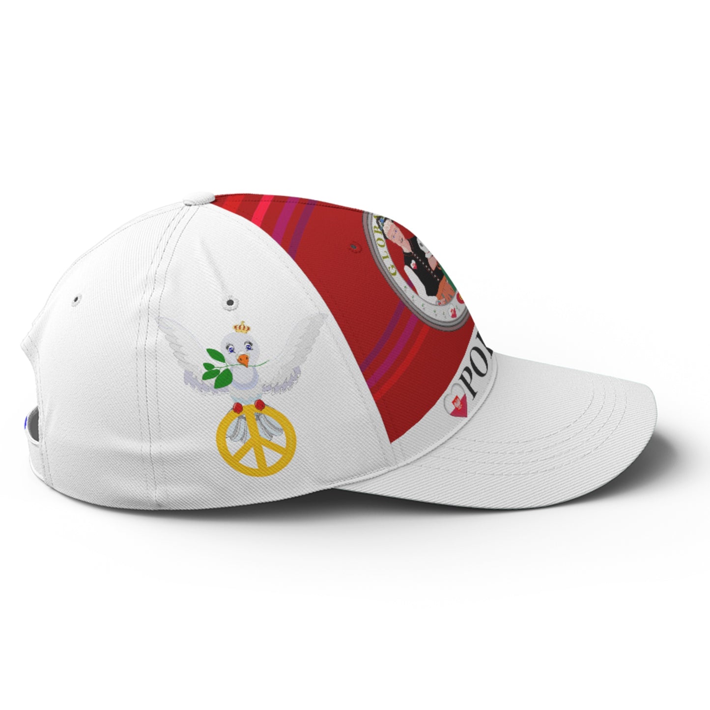 Basketball Cap GLOBAL FREEDOM UNITED© Couple Poland Red