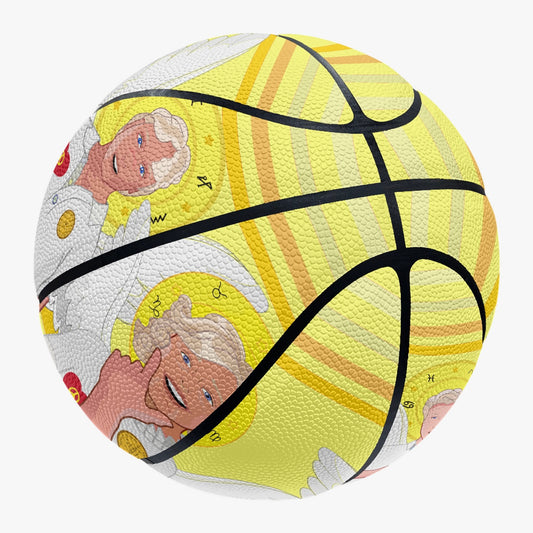 Basketball - Eight - Panel Printed GLOBAL FREEDOM UNITED© 4 ARCHANGEL YELLOW