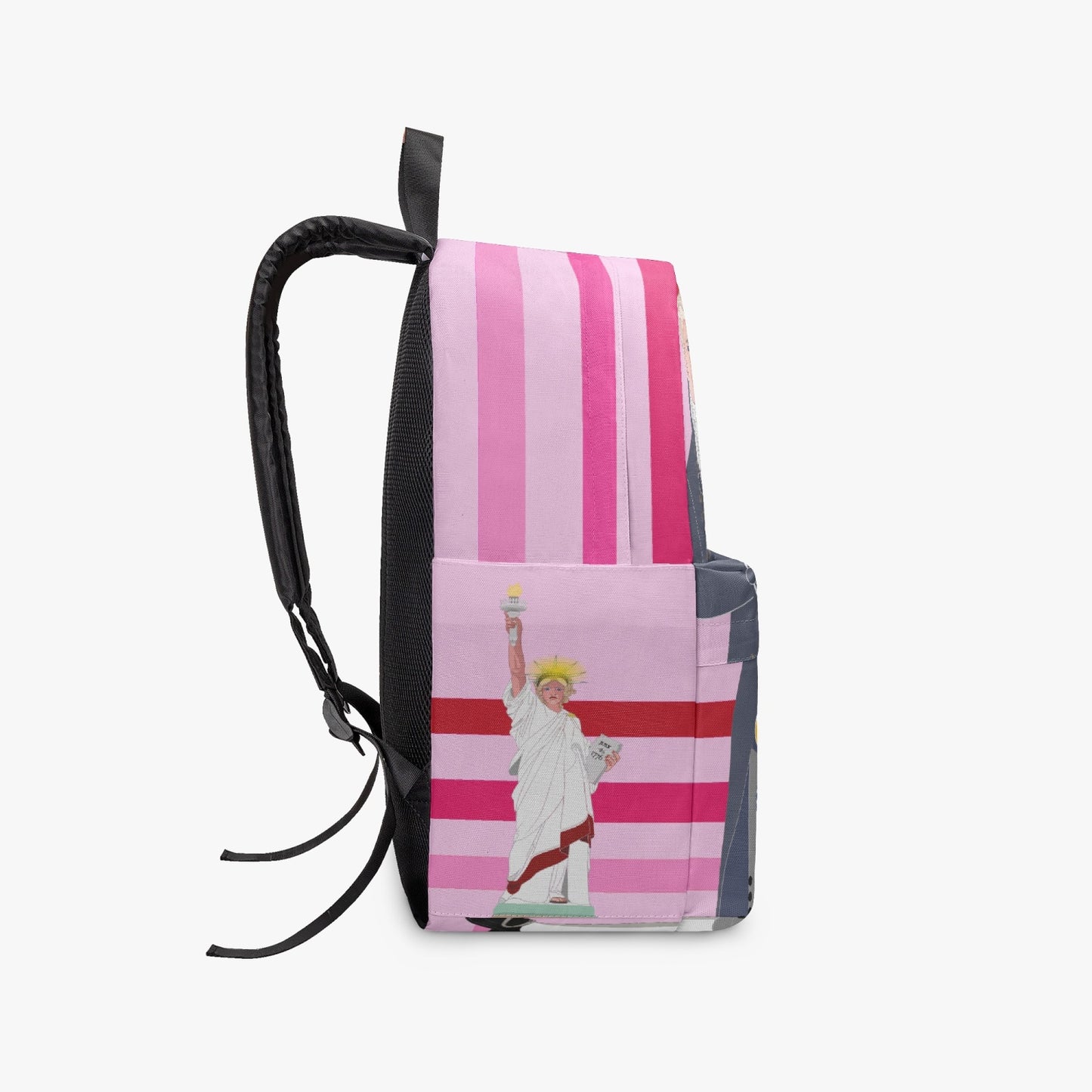GLOBAL FREEDOM UNITED© Couple USA Georg Washington Pink1 - All-over-print Canvas Backpack