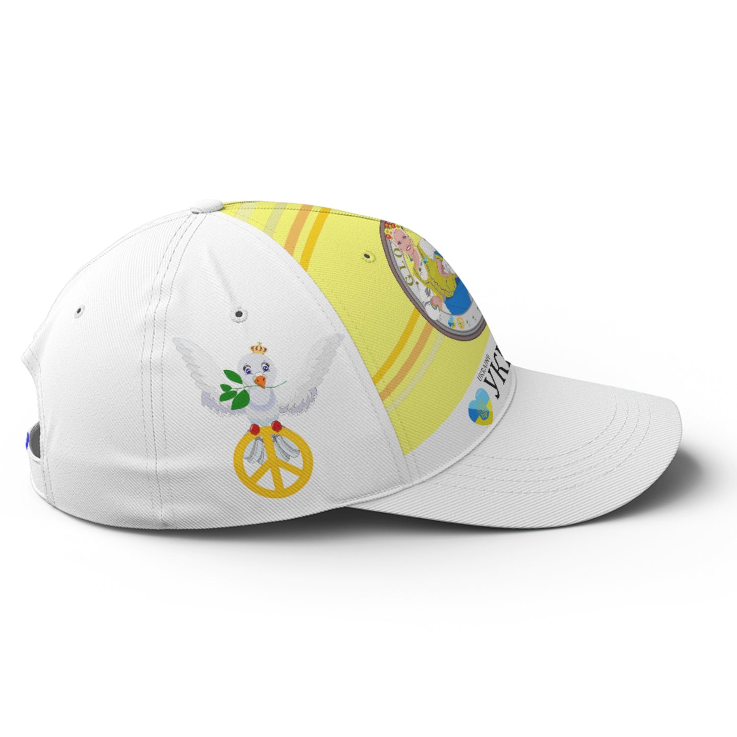 Basketball Cap GLOBAL FREEDOM UNITED© Couple Ukrain Yellow