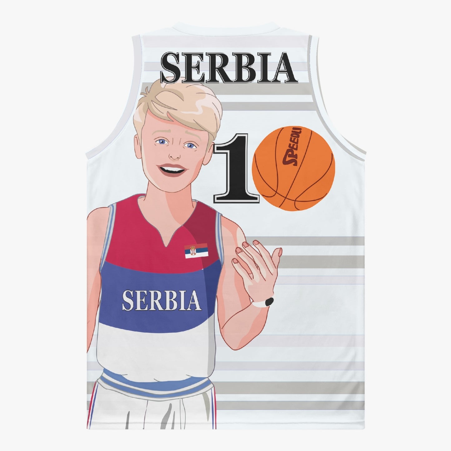Basketball Jersey GLOBAL FREEDOM UNITED COUPLE EDITION SERBIA MEN V2 1