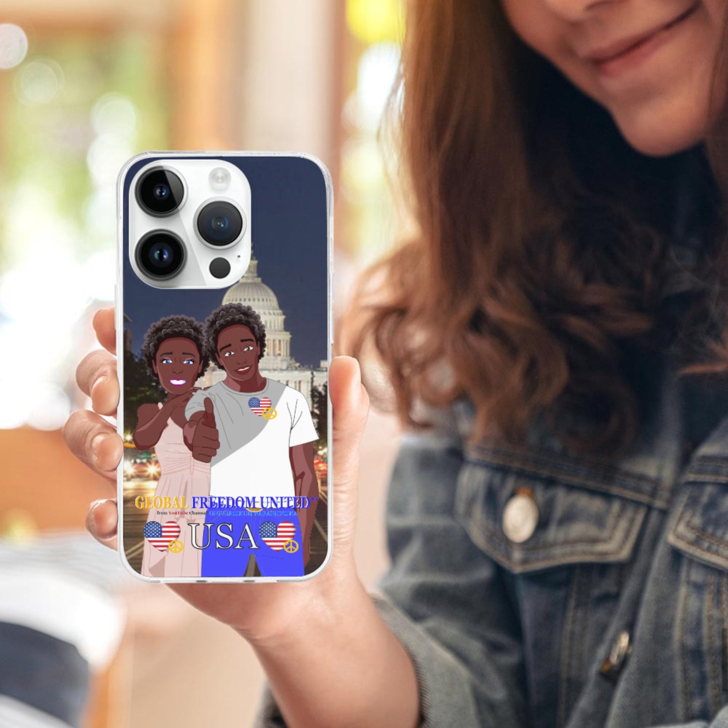 Phone Case GLOBAL FREEDOM UNITED© Couple USA Afro American