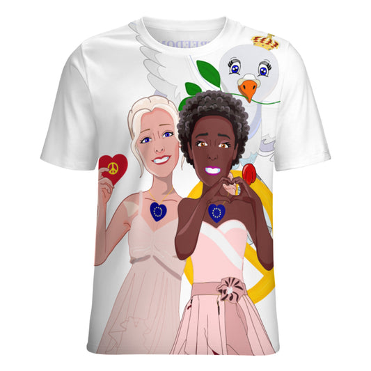 Wome´s T-shirt GLOBAL FREEDOM UNITED© Women Anti Fascism & Racism EU BIG