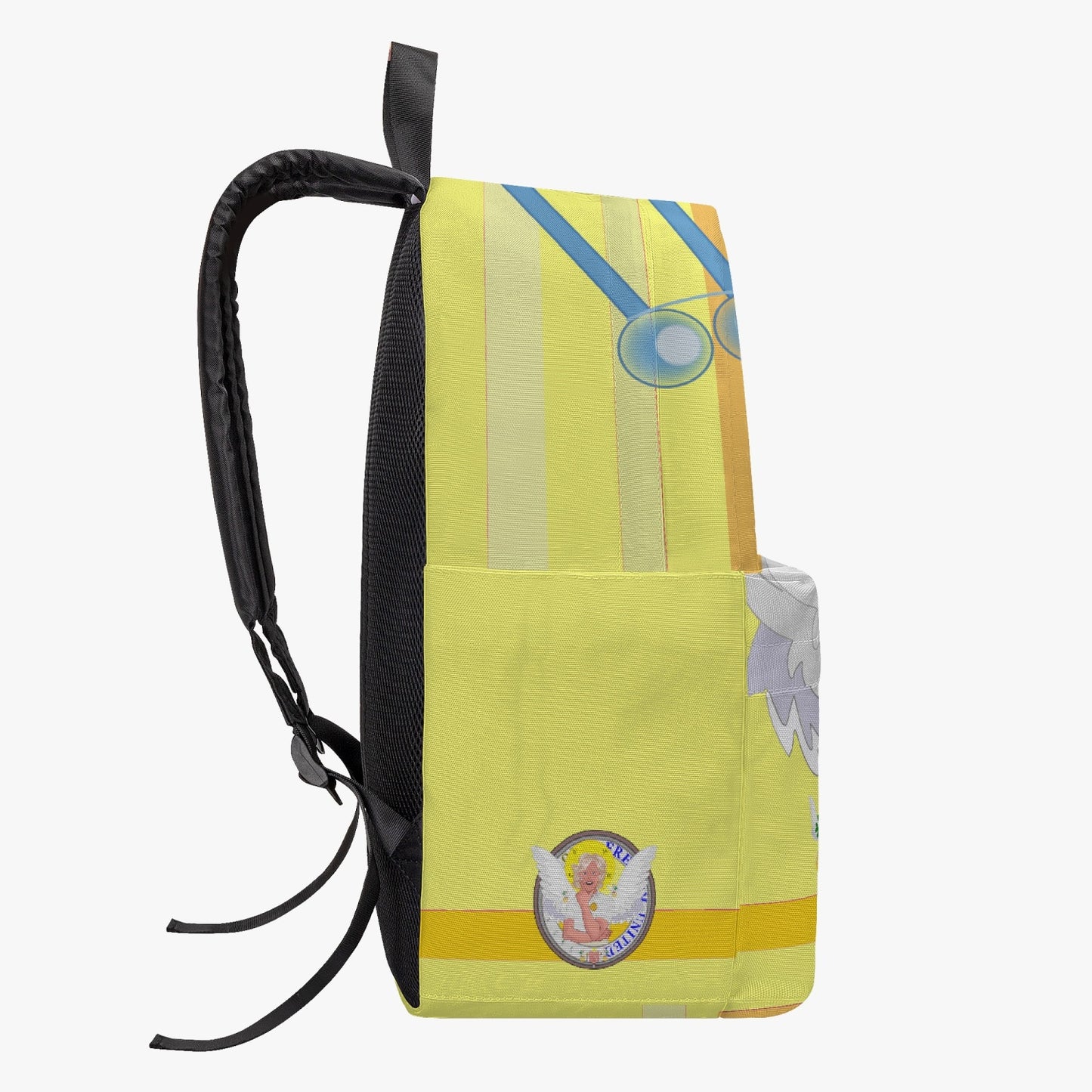 GLOBAL FREEDOM UNITED© Archangel Gabriel Yellow - All-over-print Canvas Backpack