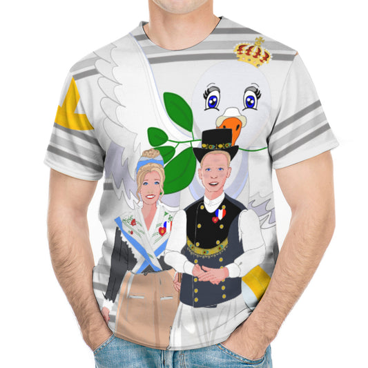 Men´s T-shirt GLOBAL FREEDOM UNITED© Couple French Yellow