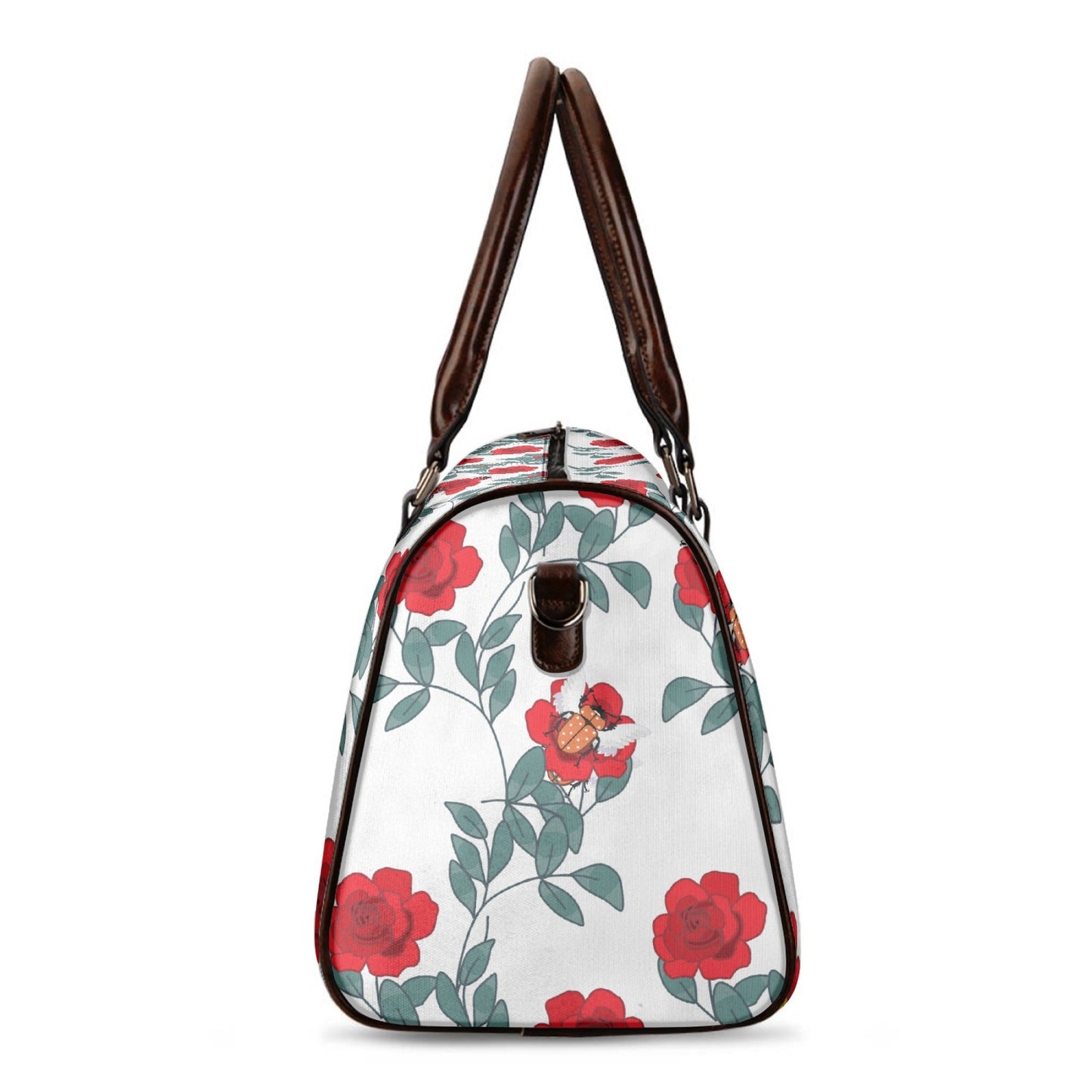 GLOBAL FREEDOM UNITED© Couple French Red Roses Duffle Bag