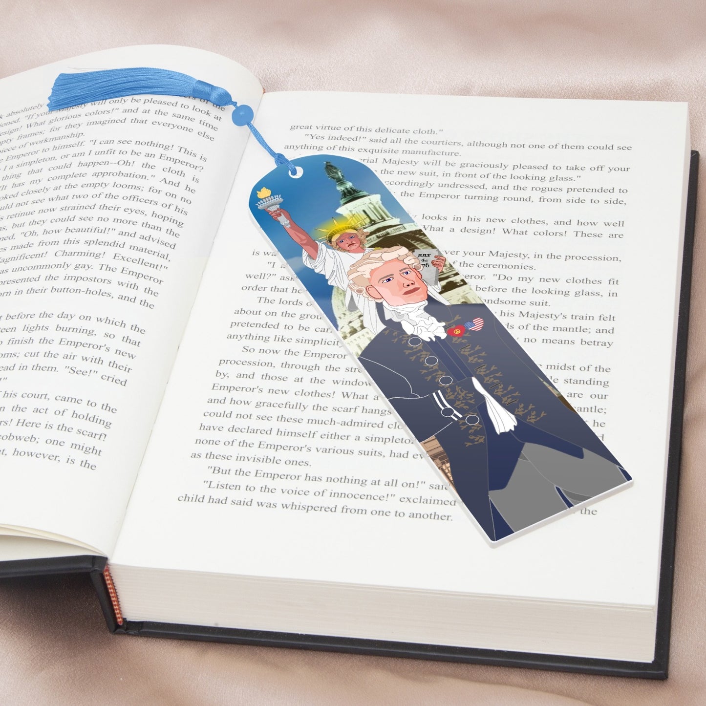 Acrylic Bookmark - Semicircle GLOBAL FREEDOM UNITED© USA BOY V3