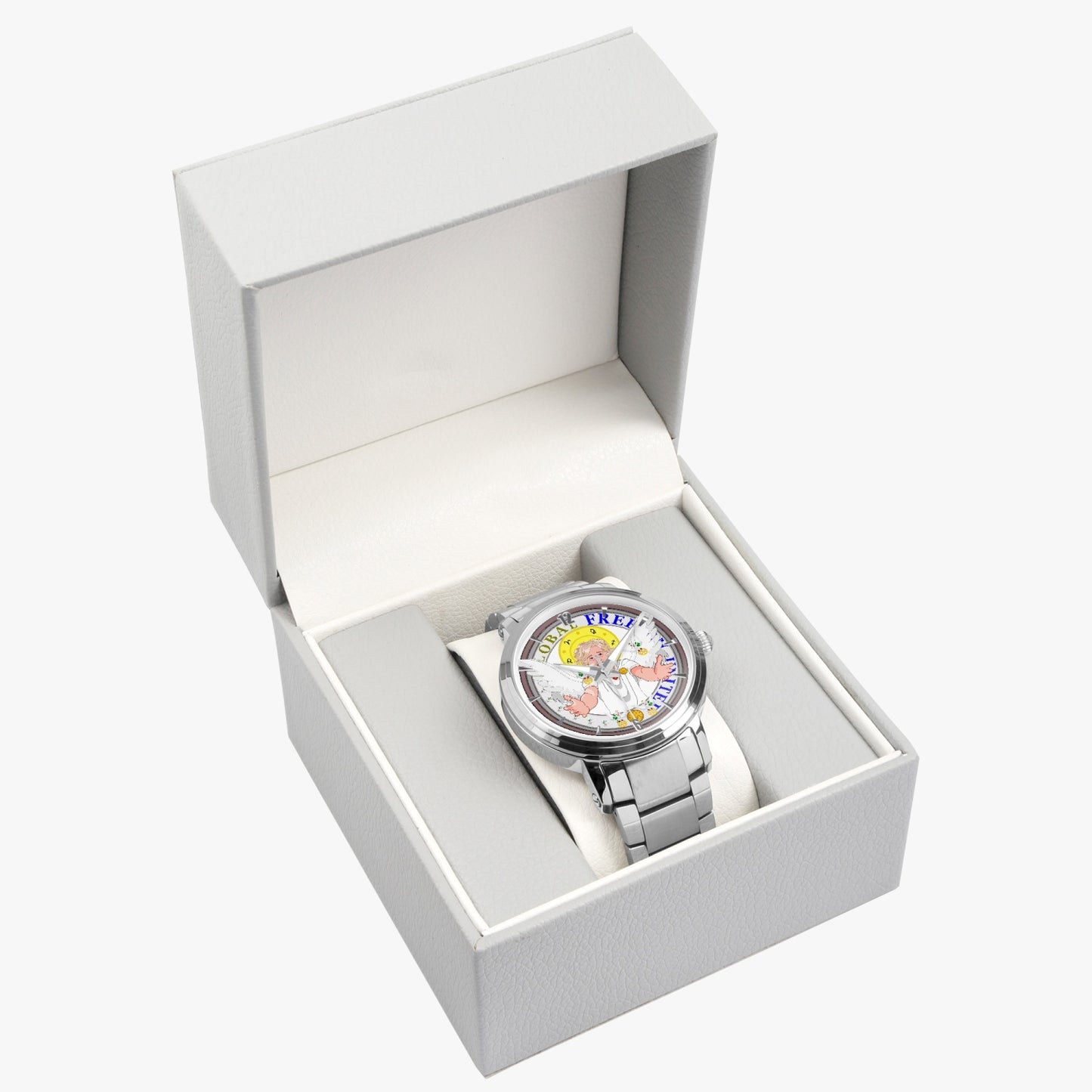 New Steel Strap Automatic Watch (With Indicators) GLOBAL FREEDOM UNITED ARCHANGEL URIEL