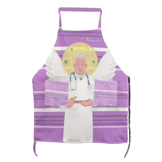 Apron GLOBAL FREEDOM UNITED© Archangel Rafael Arabic Lilac