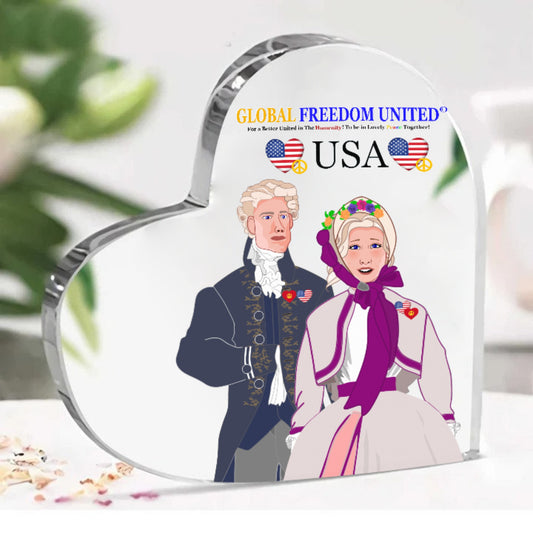 Acryl Heard GLOBAL FREEDOM UNITED© Couple USA Traditional