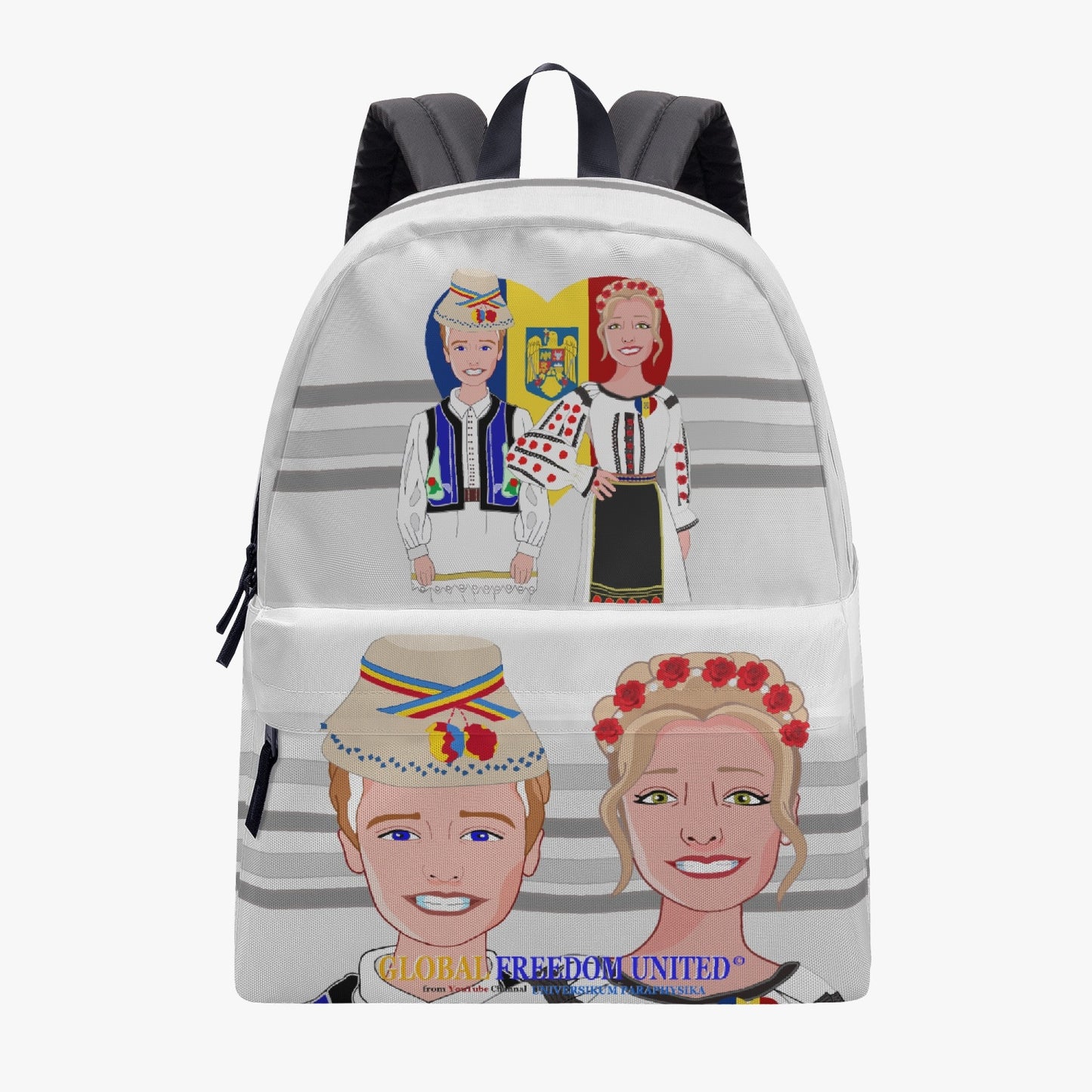 GLOBAL FREEDOM UNITED© COUPLE ROMANIA All-over-print Canvas Backpack