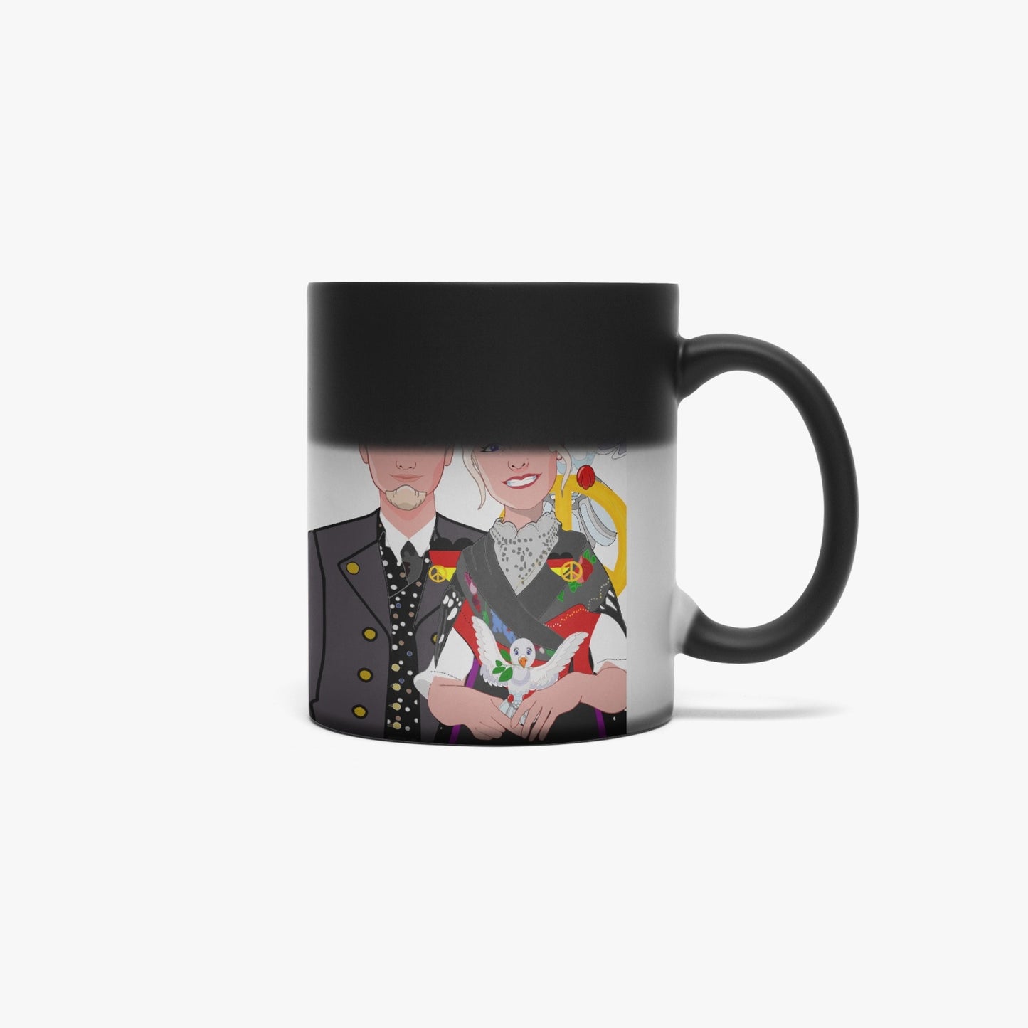 Color Changing Magic Mug GLOBAL FREEDOM UNITED© COUPLE GERMANY TRADITION
