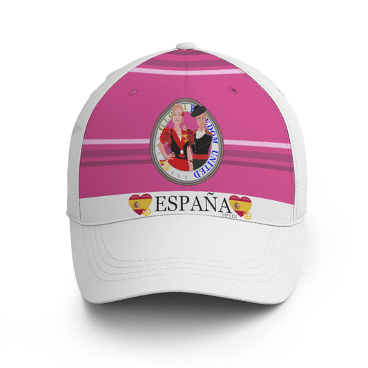 Basketball Cap GLOBAL FREEDOM UNITED© Couple Spain Pink2