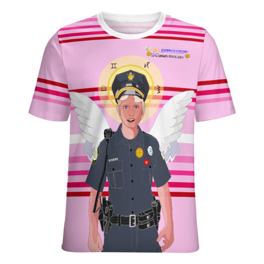 Women´s T-shirt  GLOBAL FREEDOM UNITED© Archangel Michael Serbia V4 Pink1