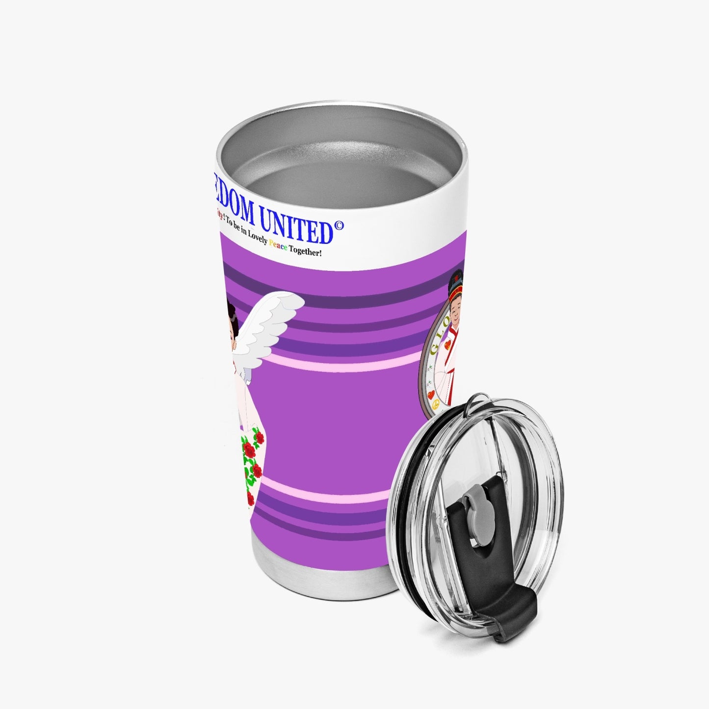 GLOBAL FREEDOM UNITED© Couple China Lilac - Tumbler
