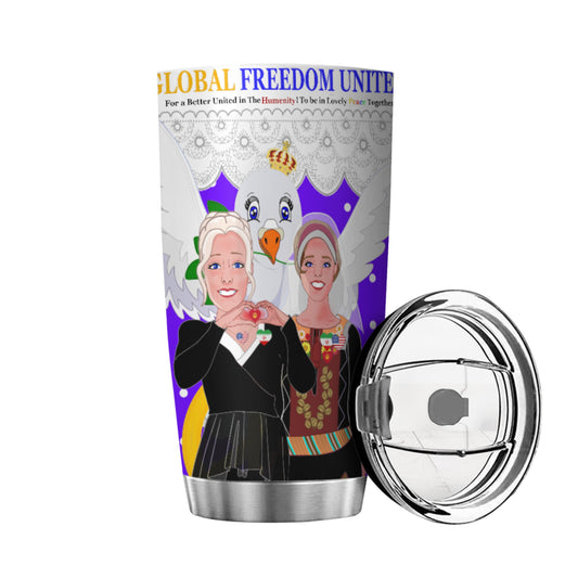 Tumbler GLOBAL FREEDOM UNITED© Women Iran & USA Lilac2
