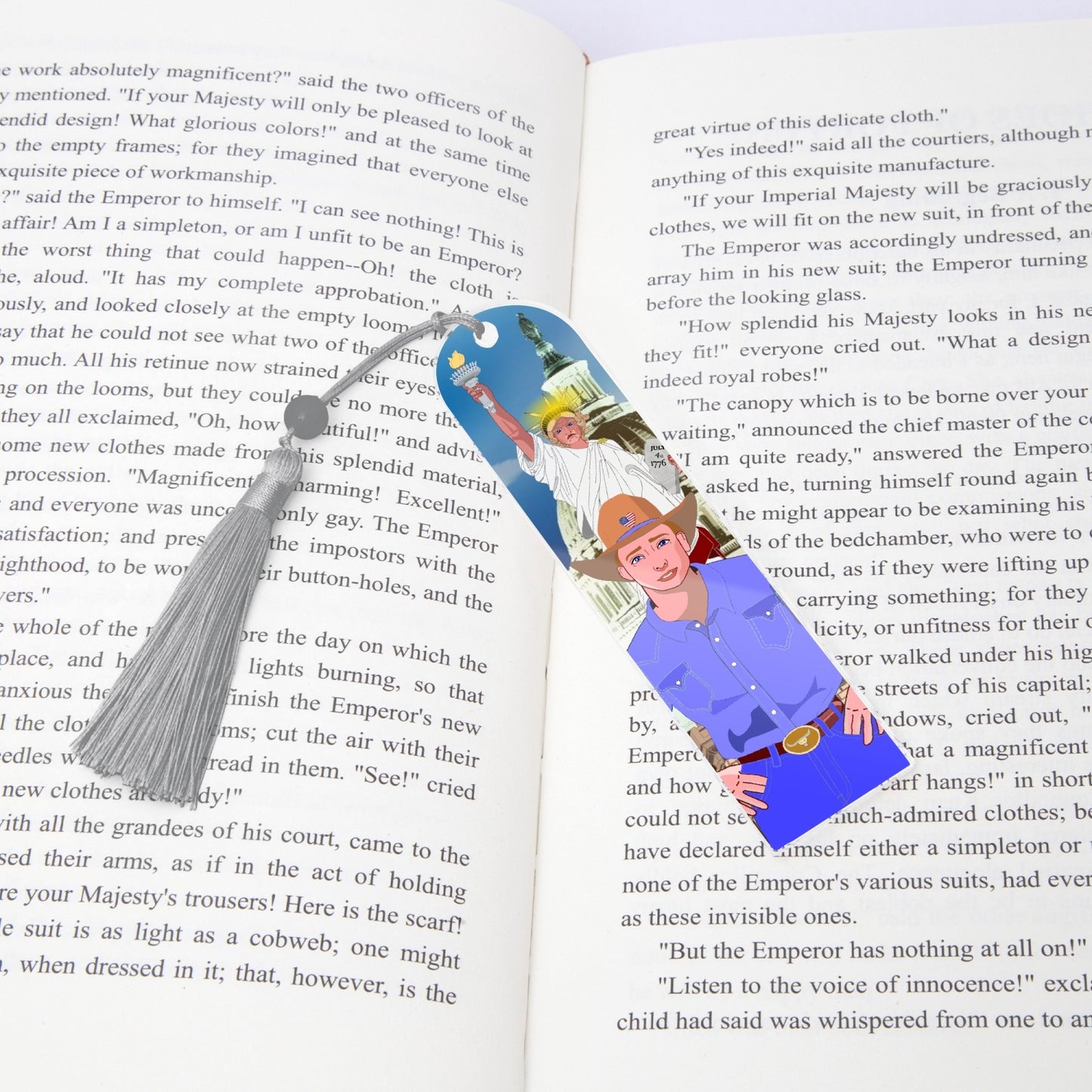 Acrylic Bookmark - Semicircle GLOBAL FREEDOM UNITED© USA BOY V2