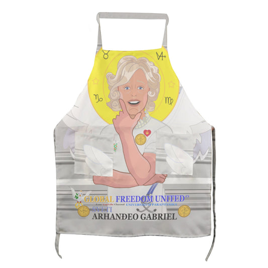 Apron GLOBAL FREEDOM UNITED© Archangel Gabriel Croatia Grey