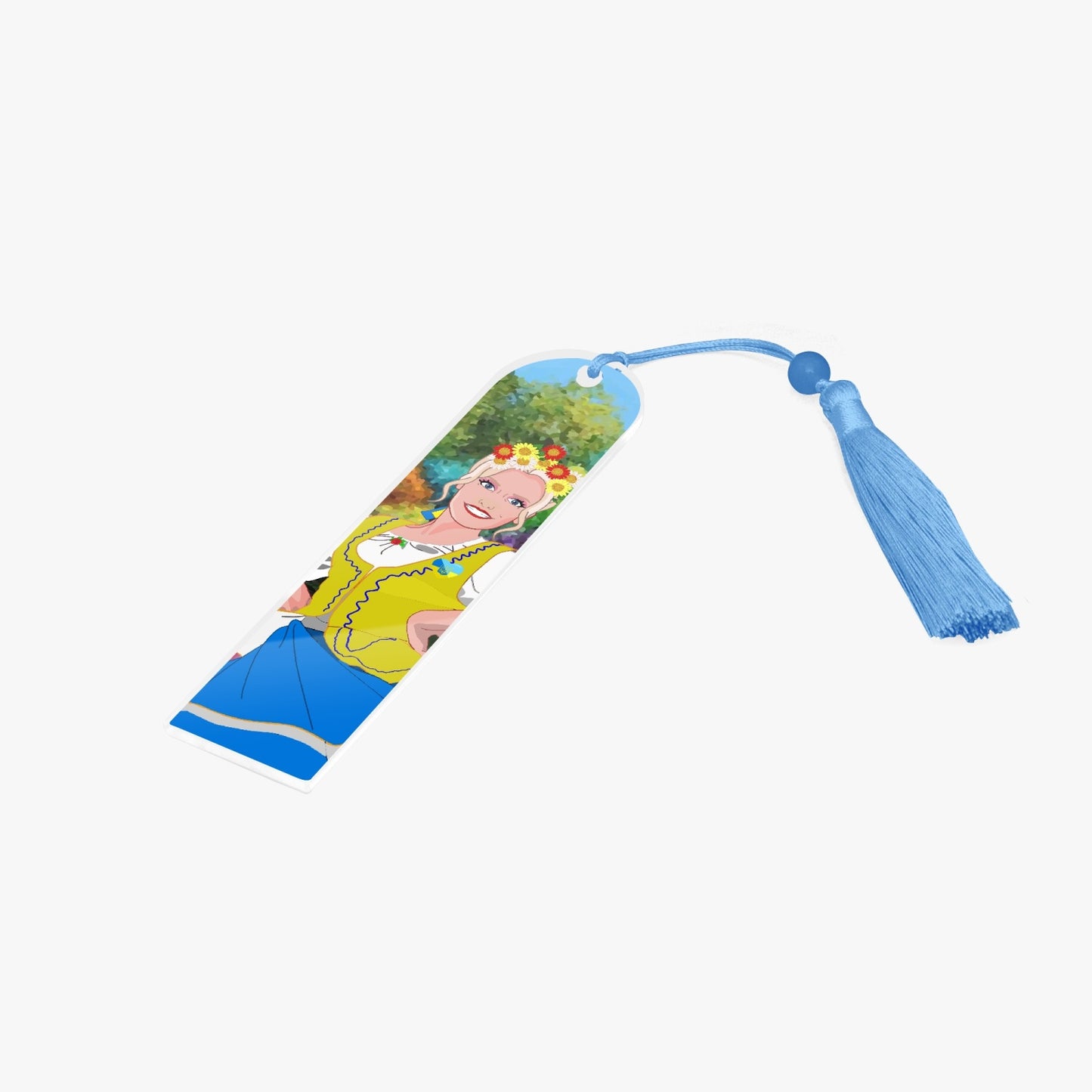 Acrylic Bookmark - Semicircle GLOBAL FREEDOM UNITED© UKRAIN GIRL