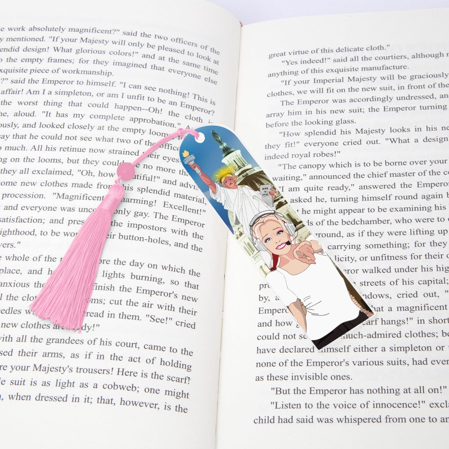 Acrylic Bookmark - Semicircle GLOBAL FREEDOM UNITED© USA GIRL V2