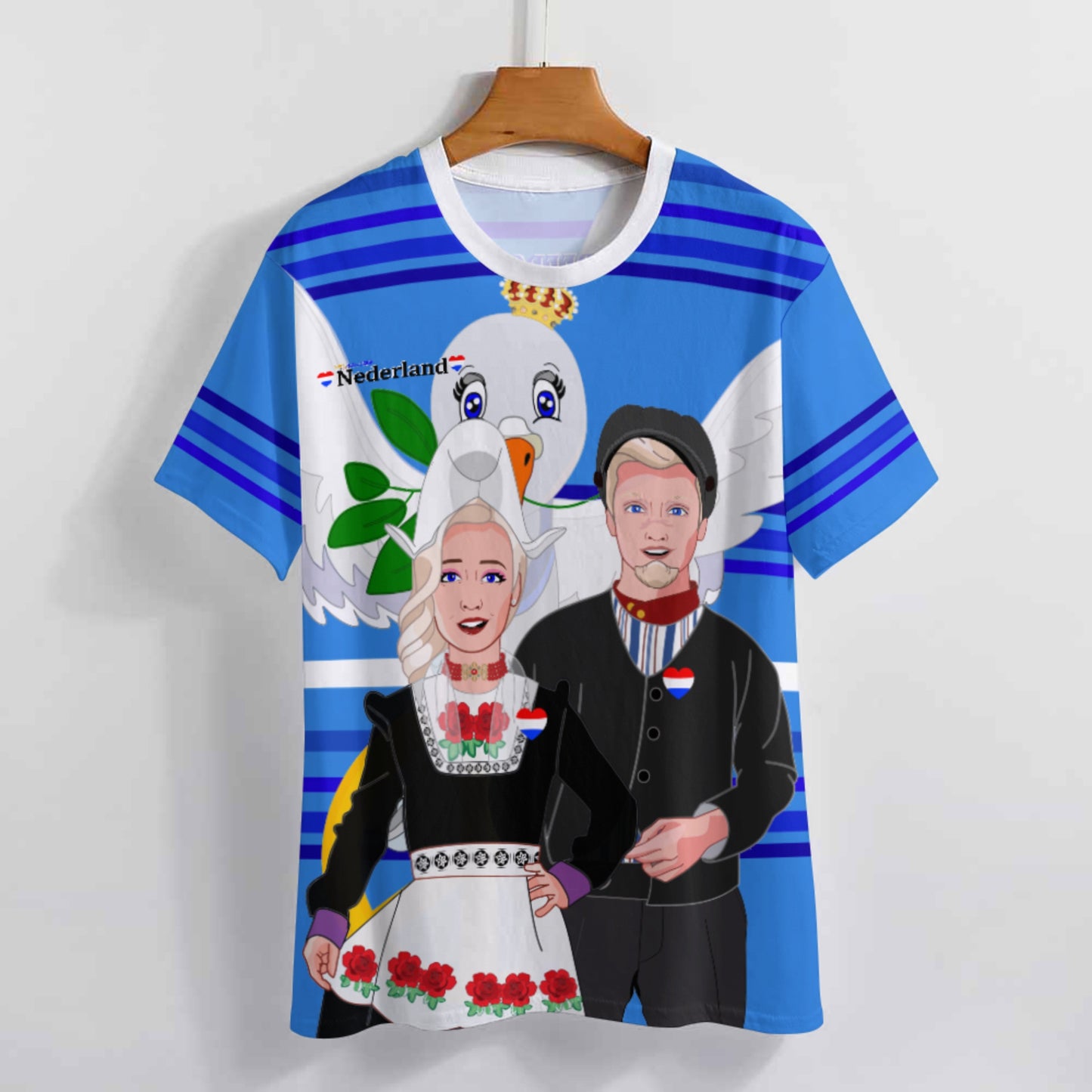 Women´s T-shirt 2 GLOBAL FREEDOM UNITED© Couple Nederland Deep Blue