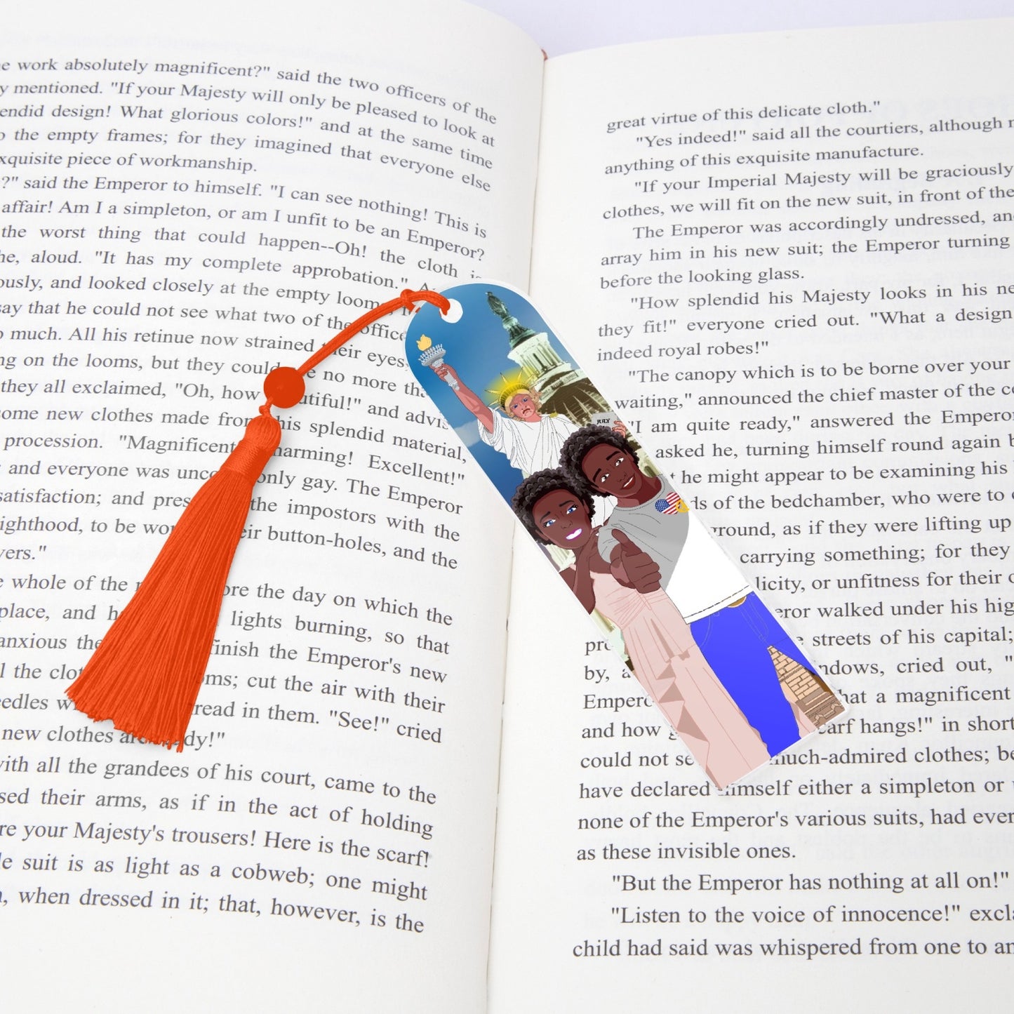 Acrylic Bookmark - Semicircle GLOBAL FREEDOM UNITED© COUPLE USA V1