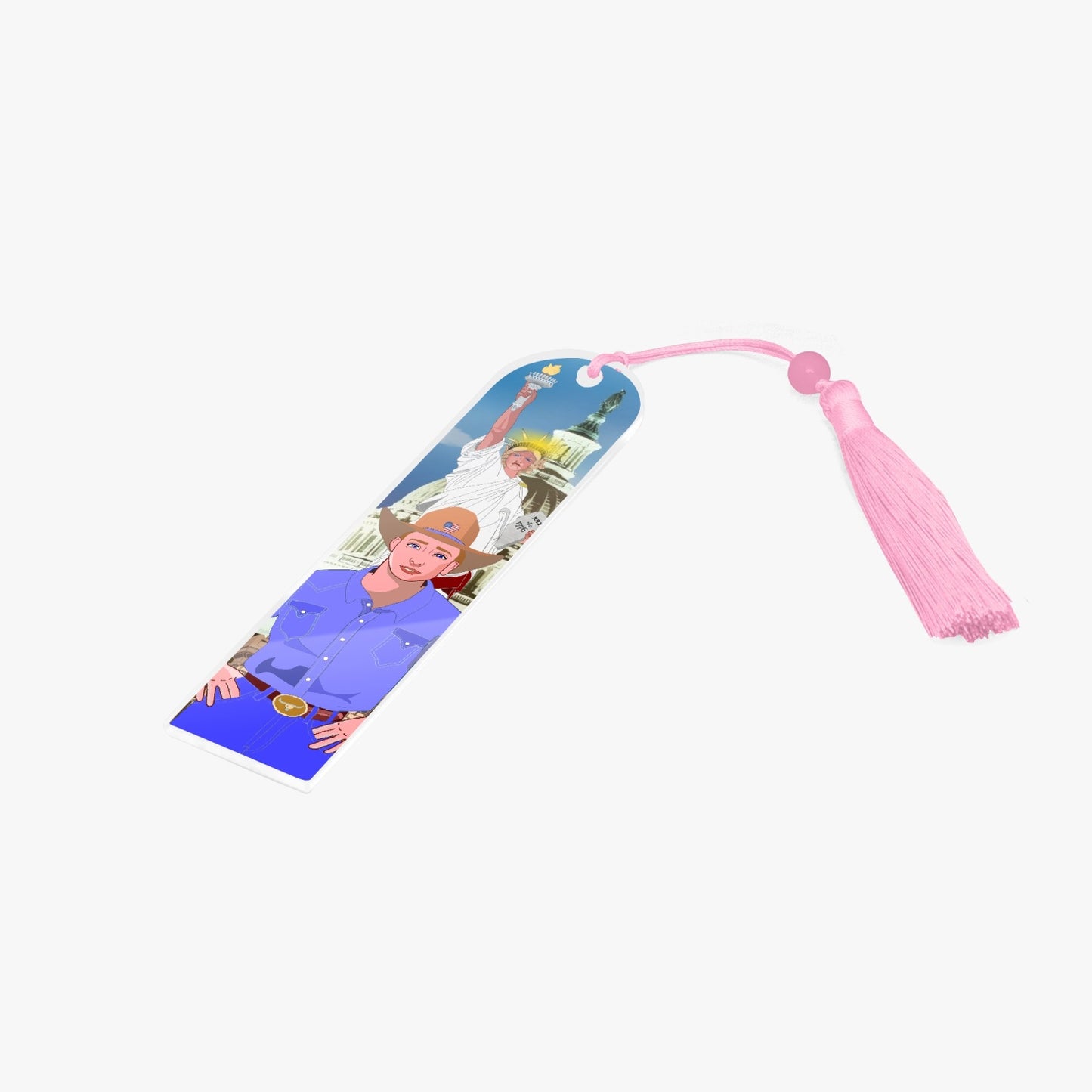 Acrylic Bookmark - Semicircle GLOBAL FREEDOM UNITED© USA BOY V2