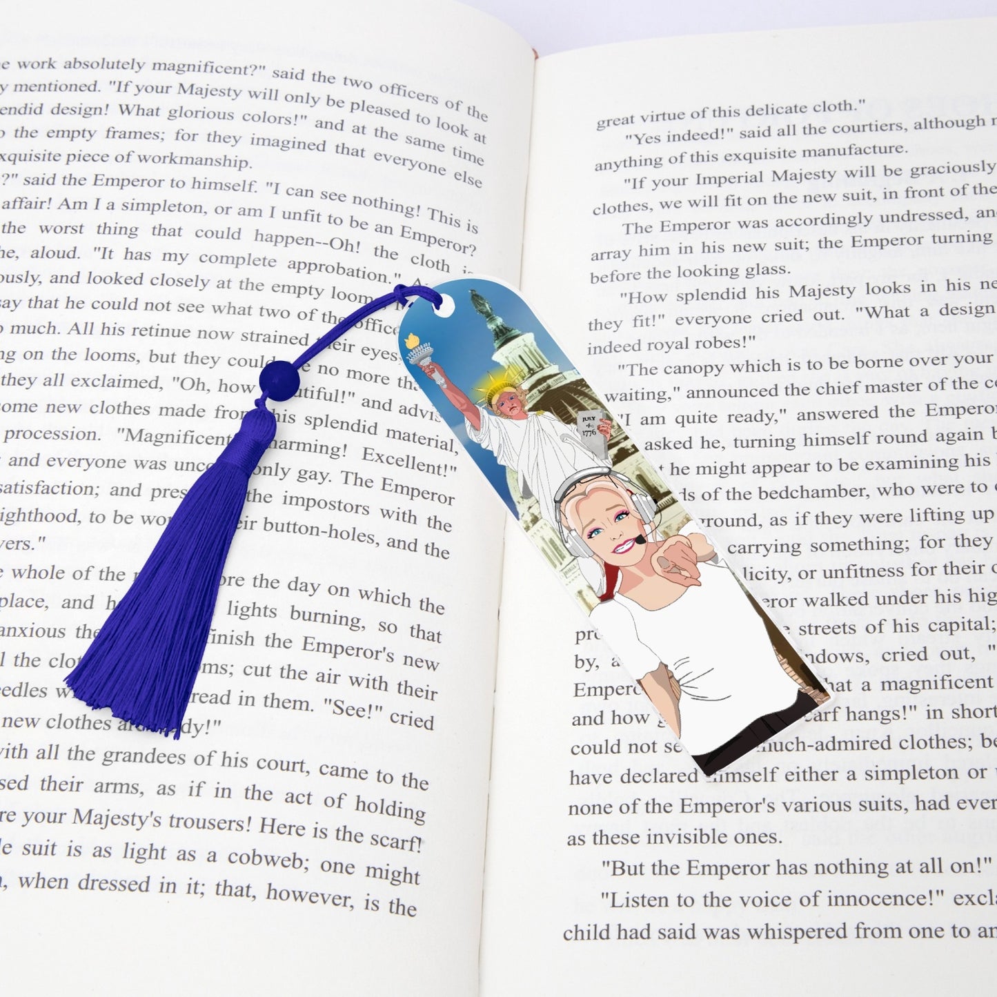 Acrylic Bookmark - Semicircle GLOBAL FREEDOM UNITED© USA GIRL V2