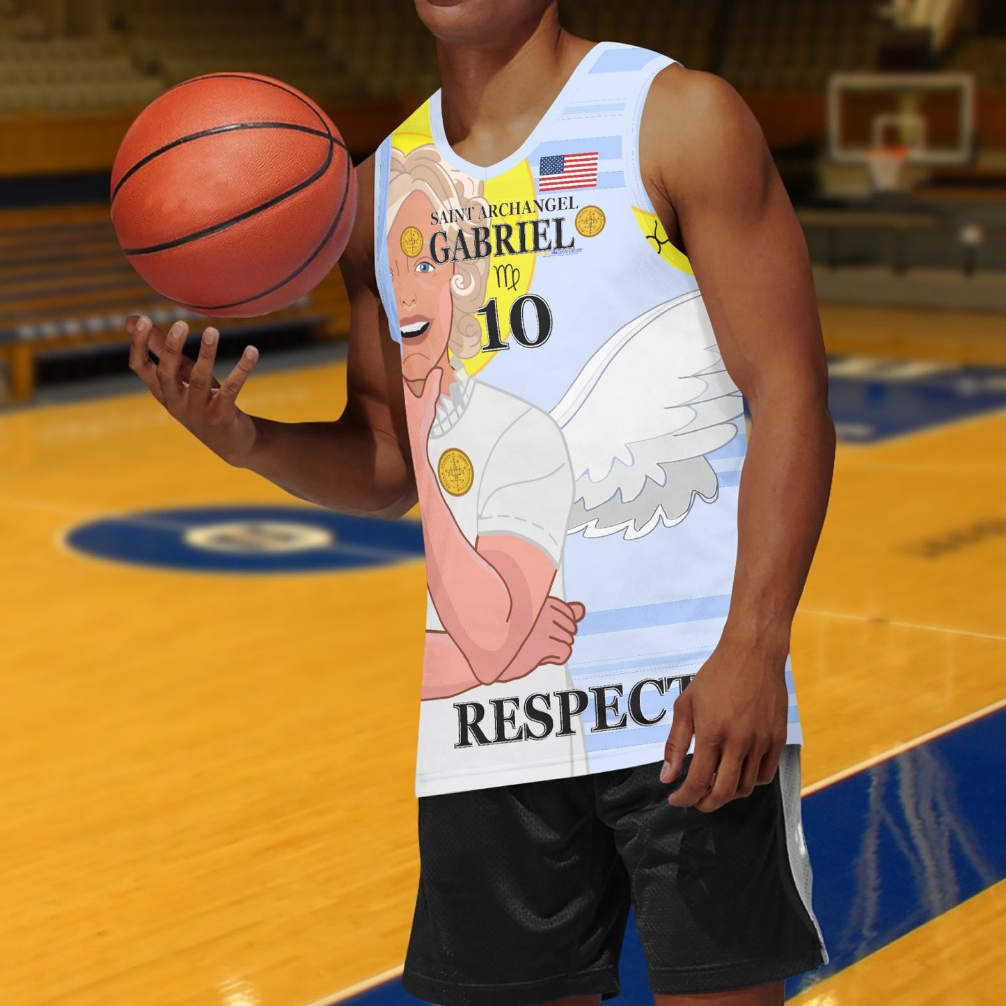 Basketball Jersey GLOBAL FREEDOM UNITED ARCHANGEL GABRIEL USA 10