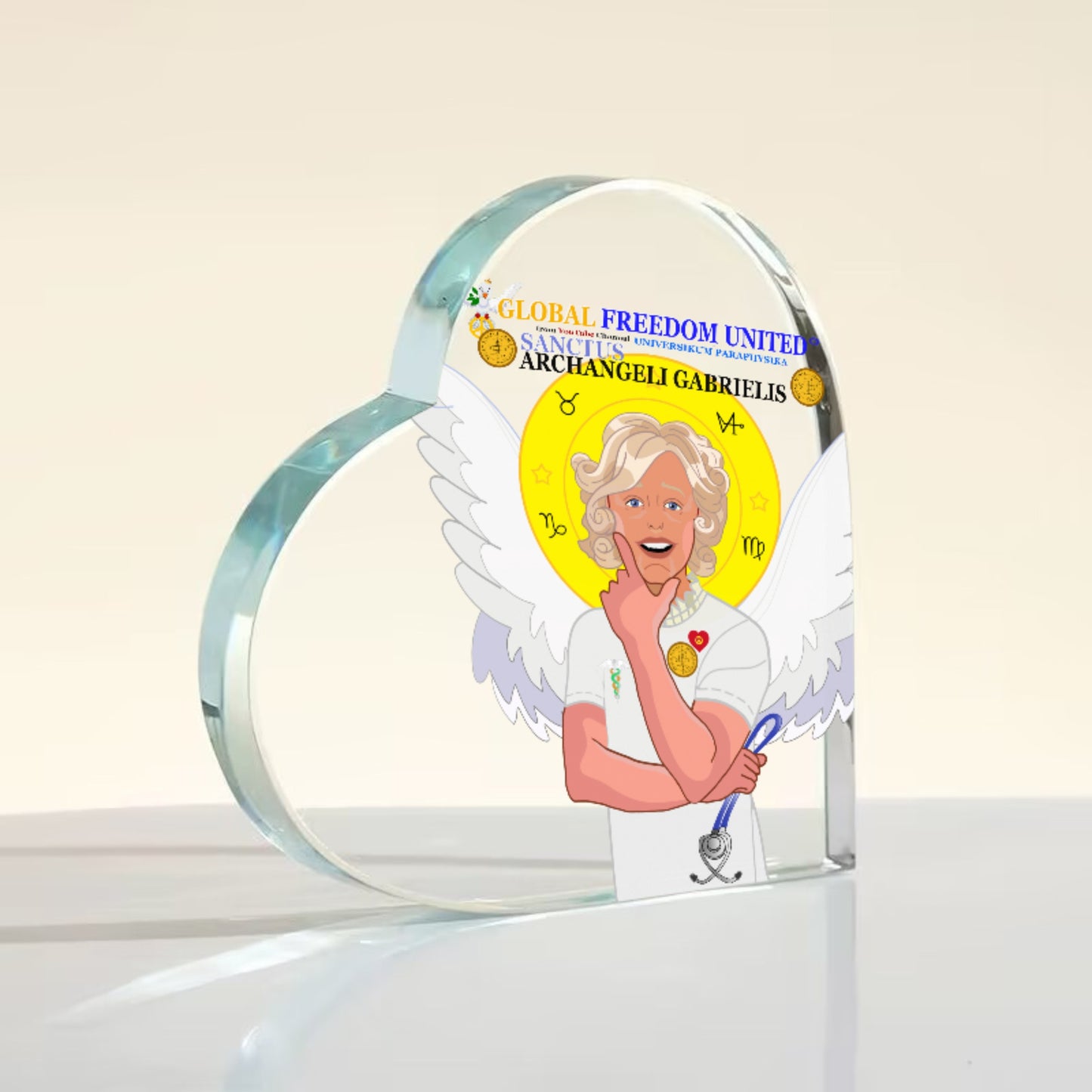 Acryl Haert GLOBAL FREEDOM UNITED© Archangel Gabriel Latein