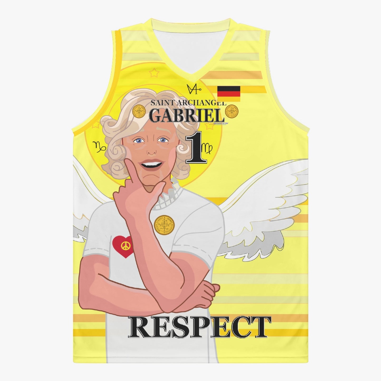 Basketball Jersey GLOBAL FREEDOM UNITED ARCHANGEL GABRIEL GERMANY 1