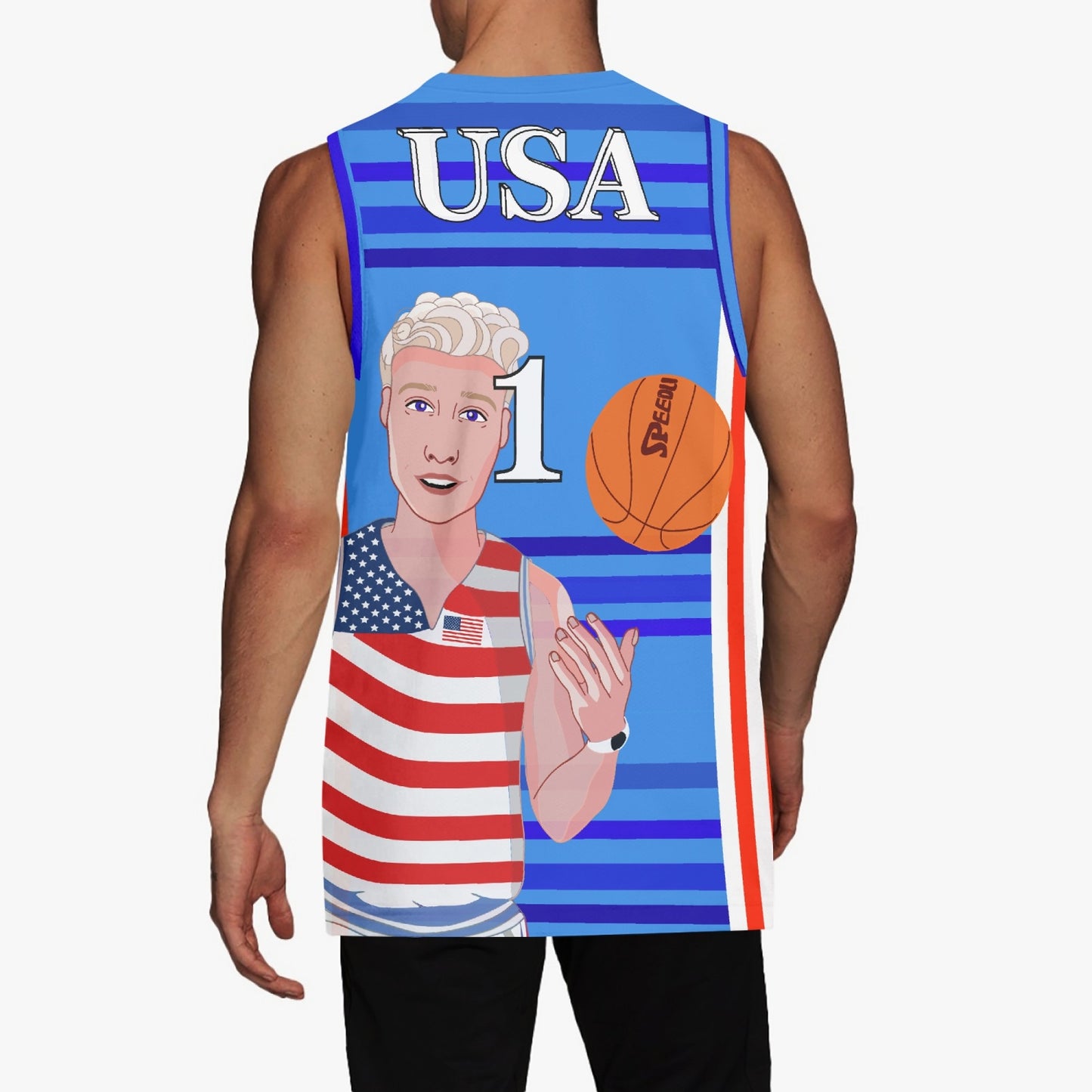 Basketball Jersey GLOBAL FREEDOM UNITED©  COUPLE EDITION USA V1 1