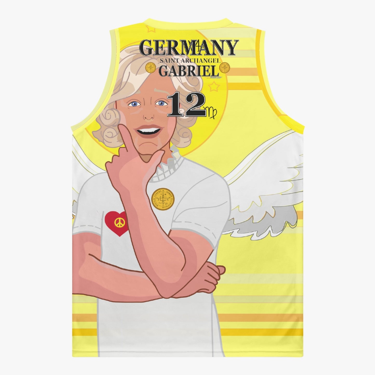 Basketball Jersey GLOBAL FREEDOM UNITED ARCHANGEL GABRIEL GERMANY 12