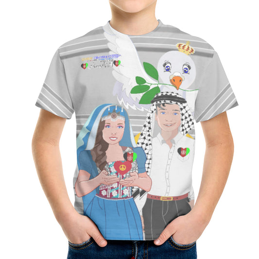 Kid´s T-shirt GLOBAL FREEDOM UNITED© Couple Afghanistan Grey