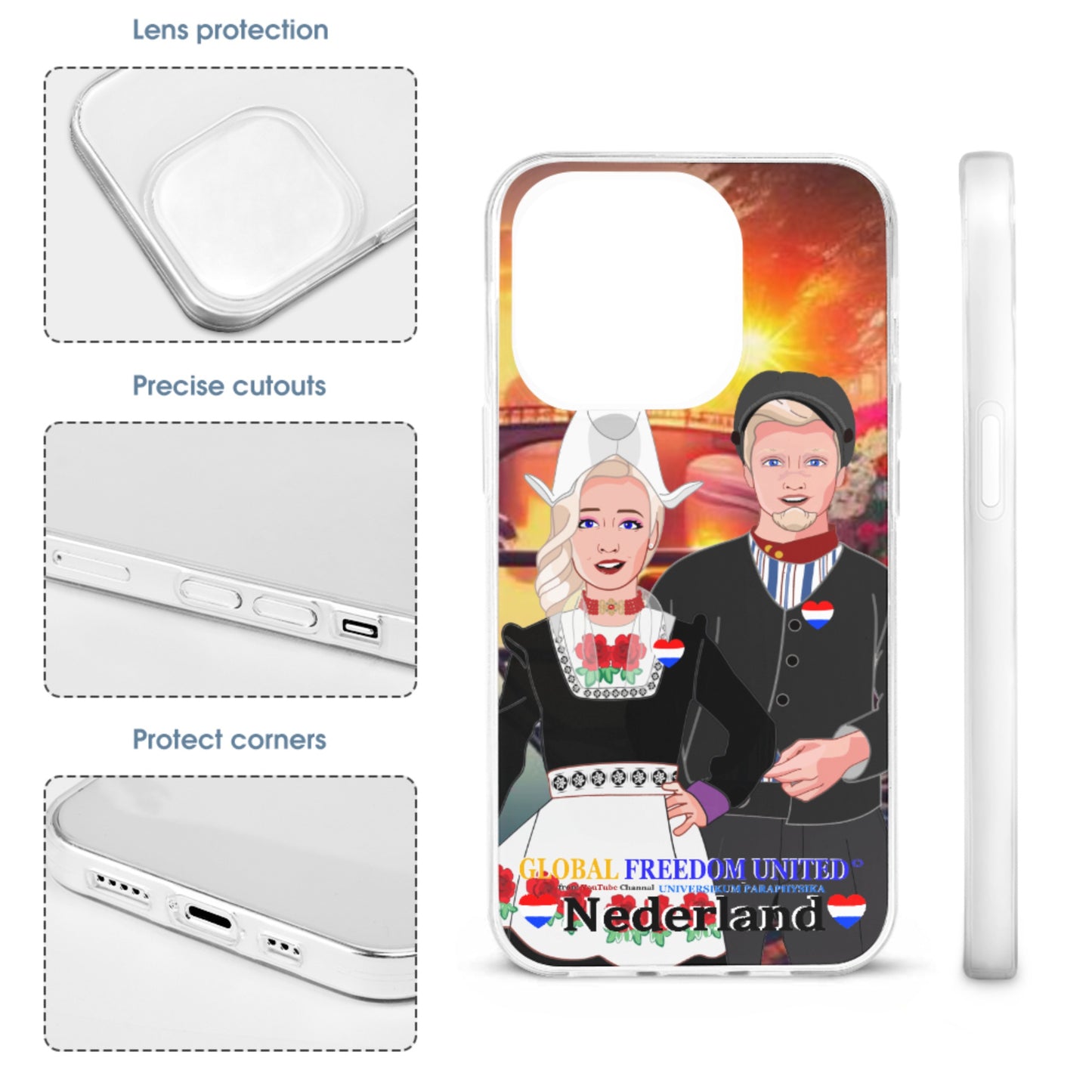 Phone Case GLOBAL FREEDOM UNITED© Couple Nederland