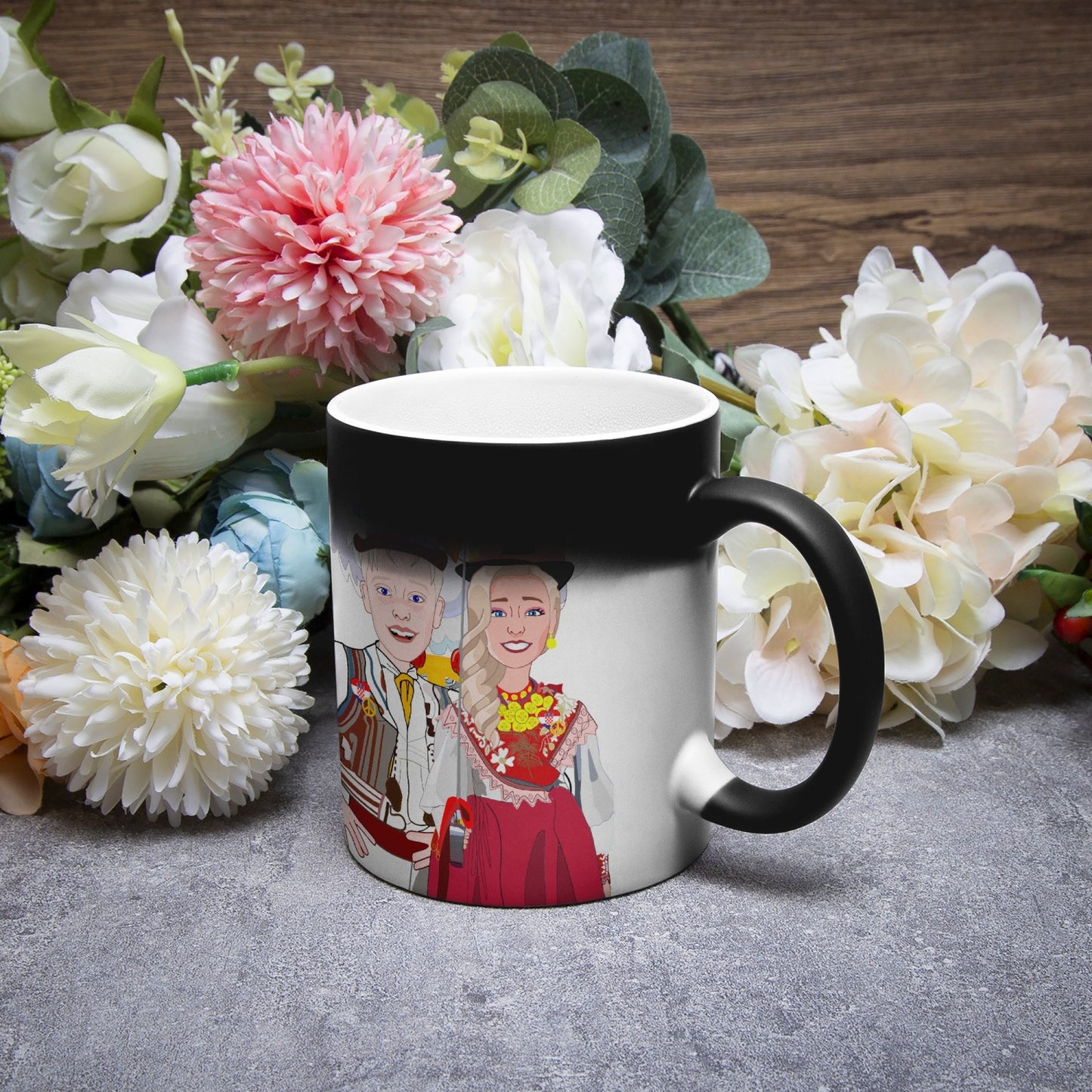 Color Changing Magic Mug GLOBAL FREEDOM UNITED© COUPLE CROATIA